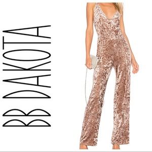 BB Dakota Crushed Velvet Jumpsuit
